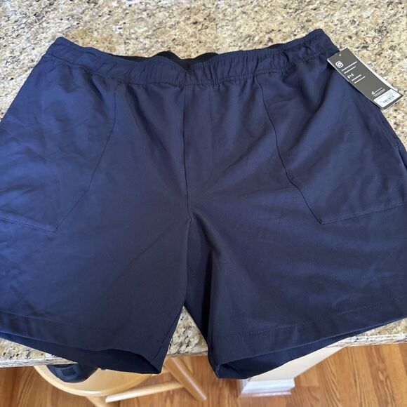 MSX By Michael Strahan Mens Modern Blue Premium Ultra Stretch Athletic Shorts 2X - Picture 1 of 8